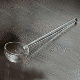Maxbell Glass Matcha Bowl Spoon with Pouring Spout Japanese Style Gift for Office