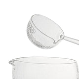 Maxbell Glass Matcha Bowl Spoon with Pouring Spout Japanese Style Gift for Office