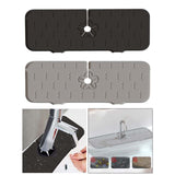 Maxbell Reusable Sink Faucet Mat Sink Splash Guard for Kitchen Countertop Home Black