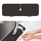 Maxbell Reusable Sink Faucet Mat Sink Splash Guard for Kitchen Countertop Home Black