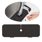 Maxbell Reusable Sink Faucet Mat Sink Splash Guard for Kitchen Countertop Home Black