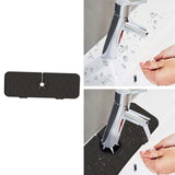 Maxbell Reusable Sink Faucet Mat Sink Splash Guard for Kitchen Countertop Home Black