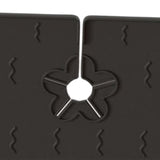 Maxbell Reusable Sink Faucet Mat Sink Splash Guard for Kitchen Countertop Home Black