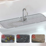 Maxbell Reusable Sink Faucet Mat Sink Splash Guard for Kitchen Countertop Home Gray