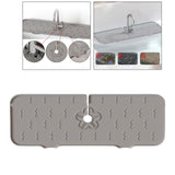 Maxbell Reusable Sink Faucet Mat Sink Splash Guard for Kitchen Countertop Home Gray