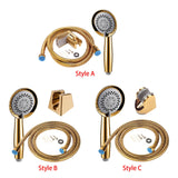 Maxbell Shower Head 1.5M Hose and Bracket with On/Off Switch for Household Home A