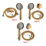 Maxbell Shower Head 1.5M Hose and Bracket with On/Off Switch for Household Home A