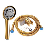 Maxbell Shower Head 1.5M Hose and Bracket with On/Off Switch for Household Home A