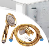 Maxbell Shower Head 1.5M Hose and Bracket with On/Off Switch for Household Home A