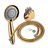 Maxbell Shower Head 1.5M Hose and Bracket with On/Off Switch for Household Home C