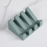 Maxbell Soap Dish Drain Tray Durable Drainer Storage for Bathtub Bath Decoration Light Green