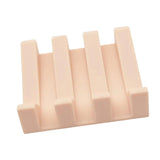 Maxbell Soap Dish Drain Tray Durable Drainer Storage for Bathtub Bath Decoration Light Pink