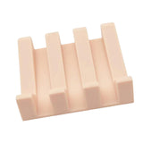 Maxbell Soap Dish Drain Tray Durable Drainer Storage for Bathtub Bath Decoration Light Pink