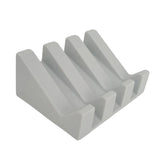 Maxbell Soap Dish Drain Tray Durable Drainer Storage for Bathtub Bath Decoration Light Gray