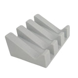 Maxbell Soap Dish Drain Tray Durable Drainer Storage for Bathtub Bath Decoration Light Gray