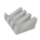 Maxbell Soap Dish Drain Tray Durable Drainer Storage for Bathtub Bath Decoration Light Gray