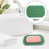 Maxbell PVC Soap Saver Self Draining Accessory Nonslip Porous for Sink Bath green