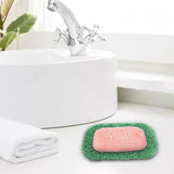 Maxbell PVC Soap Saver Self Draining Accessory Nonslip Porous for Sink Bath green