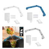 Maxbell Triangle Holder Filter 50Pcs Sink Filter Net Elastic for Leftover Garbage Blue