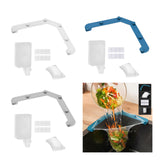 Maxbell Triangle Holder Filter 50Pcs Sink Filter Net Elastic for Leftover Garbage Blue