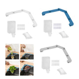 Maxbell Triangle Holder Filter 50Pcs Sink Filter Net Elastic for Leftover Garbage Blue