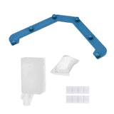 Maxbell Triangle Holder Filter 50Pcs Sink Filter Net Elastic for Leftover Garbage Blue