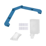 Maxbell Triangle Holder Filter 50Pcs Sink Filter Net Elastic for Leftover Garbage Blue