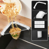 Maxbell Triangle Holder Filter 50Pcs Sink Filter Net Elastic for Leftover Garbage White