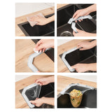 Maxbell Triangle Holder Filter 50Pcs Sink Filter Net Elastic for Leftover Garbage White