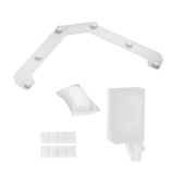 Maxbell Triangle Holder Filter 50Pcs Sink Filter Net Elastic for Leftover Garbage White