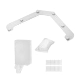 Maxbell Triangle Holder Filter 50Pcs Sink Filter Net Elastic for Leftover Garbage White