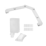 Maxbell Triangle Holder Filter 50Pcs Sink Filter Net Elastic for Leftover Garbage White