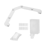 Maxbell Triangle Holder Filter 50Pcs Sink Filter Net Elastic for Leftover Garbage White