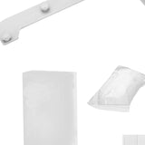 Maxbell Triangle Holder Filter 50Pcs Sink Filter Net Elastic for Leftover Garbage White