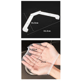 Maxbell Triangle Holder Filter 50Pcs Sink Filter Net Elastic for Leftover Garbage White