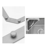 Maxbell Triangle Holder Filter 50Pcs Sink Filter Net Elastic for Leftover Garbage Gray