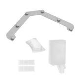 Maxbell Triangle Holder Filter 50Pcs Sink Filter Net Elastic for Leftover Garbage Gray