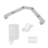 Maxbell Triangle Holder Filter 50Pcs Sink Filter Net Elastic for Leftover Garbage Gray