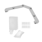 Maxbell Triangle Holder Filter 50Pcs Sink Filter Net Elastic for Leftover Garbage Gray