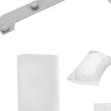 Maxbell Triangle Holder Filter 50Pcs Sink Filter Net Elastic for Leftover Garbage Gray