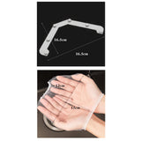 Maxbell Triangle Holder Filter 50Pcs Sink Filter Net Elastic for Leftover Garbage Gray