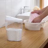 Maxbell Transparent Laundry Detergent Box with Lid for Cabinets Closet Household