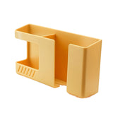 Maxbell TV Remote Control Storage Phone Plug Holder for Home Kitchen Bedroom Yellow