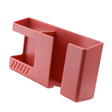 Maxbell TV Remote Control Storage Phone Plug Holder for Home Kitchen Bedroom Red