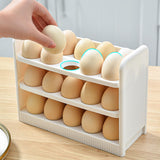 Maxbell 30 Grid Egg Container Fridge Eggs Organizers for Cabinet Shelf Countertop