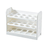 Maxbell 30 Grid Egg Container Fridge Eggs Organizers for Cabinet Shelf Countertop