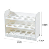 Maxbell 30 Grid Egg Container Fridge Eggs Organizers for Cabinet Shelf Countertop