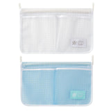 Maxbell Fridge Storage Mesh Bag Hanging with Hook Multi Function for Wall Doors White