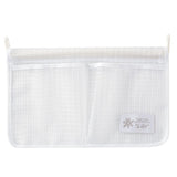 Maxbell Fridge Storage Mesh Bag Hanging with Hook Multi Function for Wall Doors White