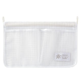 Maxbell Fridge Storage Mesh Bag Hanging with Hook Multi Function for Wall Doors White